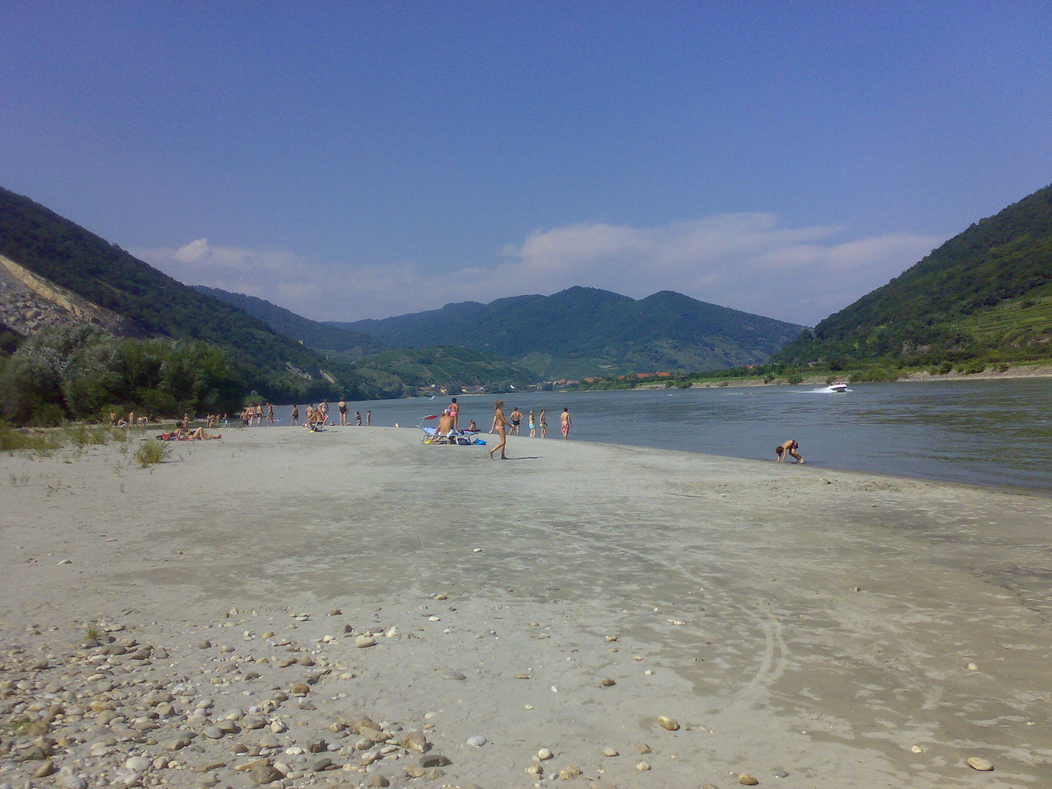 Sandstrand an der Donau